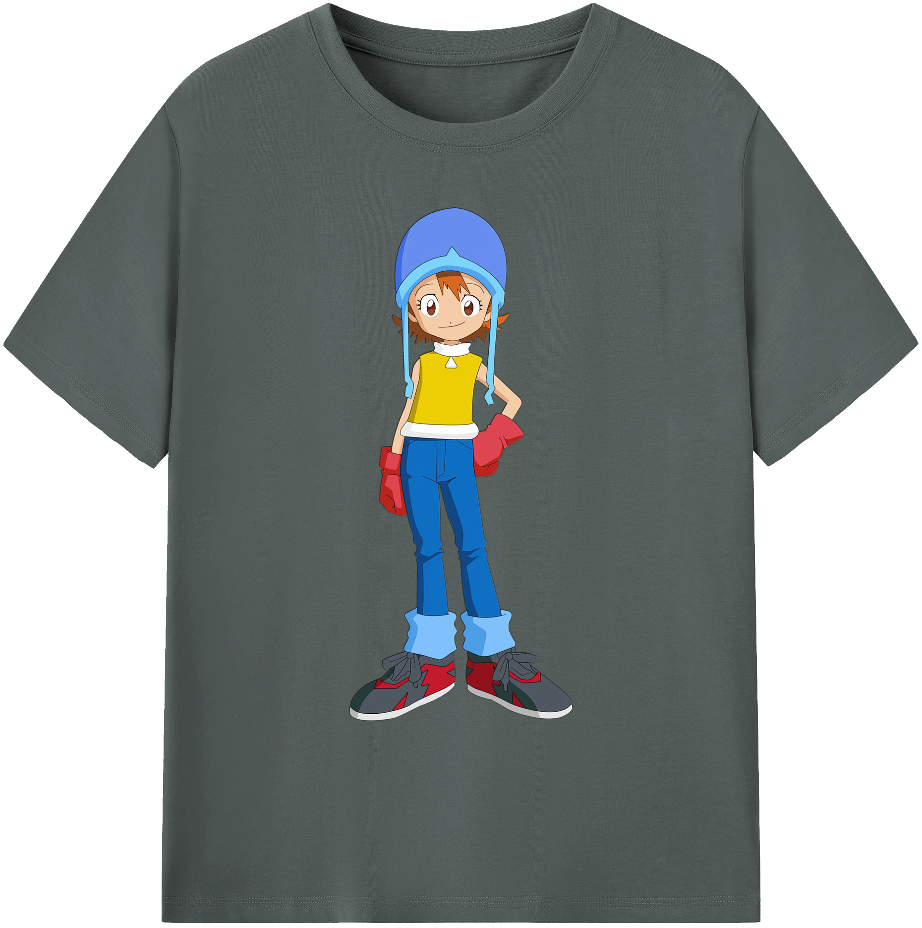 （画像用） Digimon デジタルモンスター/デジモン 綿100％ メンズ半袖Tシャツ｜肌触りやわらか＆通気性